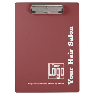 Porte-bloc Logo Simple Moto Bourgogne Salon des cheveux blanc