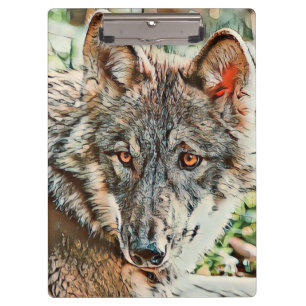 Porte-bloc loup cinglé