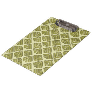 Porte-bloc Lumière Motif carré feuille or Lime