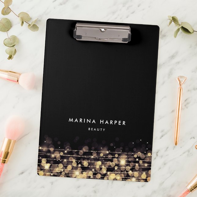 Porte-bloc Lumières dorées personnalisées (Créateur téléchargé)