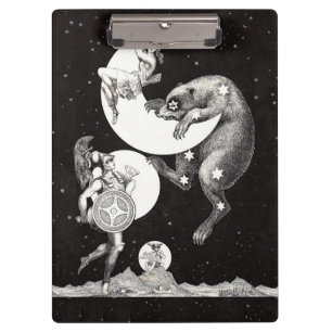 Porte-bloc Lune céleste ciel Univers Dieu Nuit Illustration