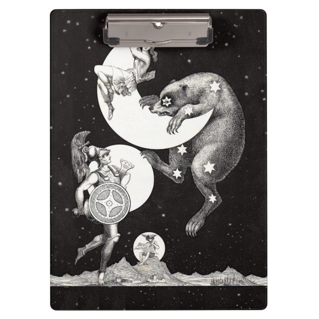 Porte-bloc Lune céleste ciel Univers Dieu Nuit Illustration (Devant)