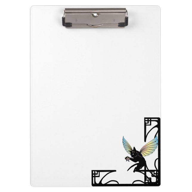 Porte-bloc Lune de chat cosmique et étoiles (Devant)