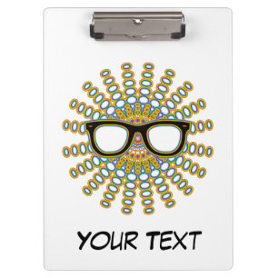 Porte-bloc Lunettes Nerd ensoleillées + votre backgr. & idées