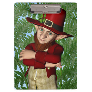 Porte-bloc Lutrin de lutin shamrock Art folklorique irlandais