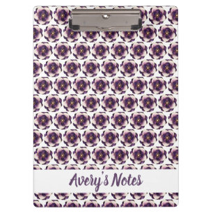 Porte-bloc Luxe Violet ivoire Nom floral