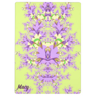 Porte-bloc MACY ~ Mauve, Vert Jaune Floral