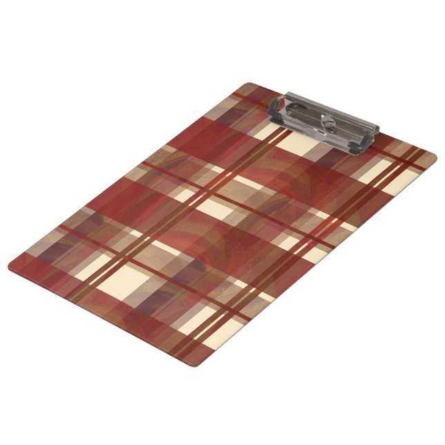 Porte-bloc Madras Plaid Fall Red (Incliné)