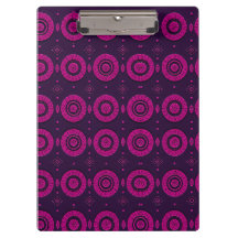Porte-bloc Magenta Motif Géométrique Africain Cerc