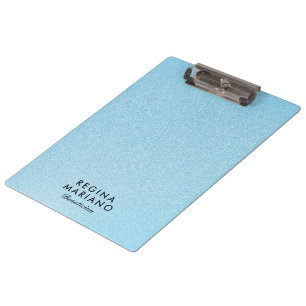 Porte-bloc Magnifique fond pailleté bleu bébé