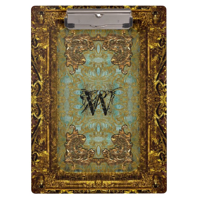 Porte-bloc Magnifique monogramme victorien (Devant)