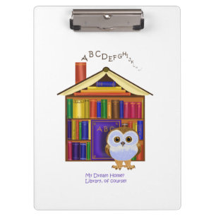 Porte-bloc Maison rêveuse - bibliothèque !