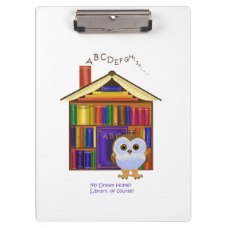 Porte-bloc Maison rêveuse - bibliothèque !