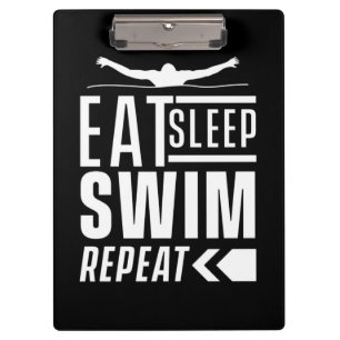 Porte-bloc Mangez Sleep Swim Répéter