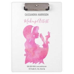 Porte-bloc Maquillage Artiste Beauté Salon Aquarelle personna