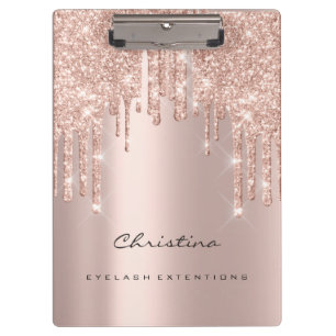 Porte-bloc Maquillage Artiste Lashes Spark Event Planner Rose