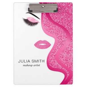 Porte-bloc Maquillage avec effet parties scintillant rose cla