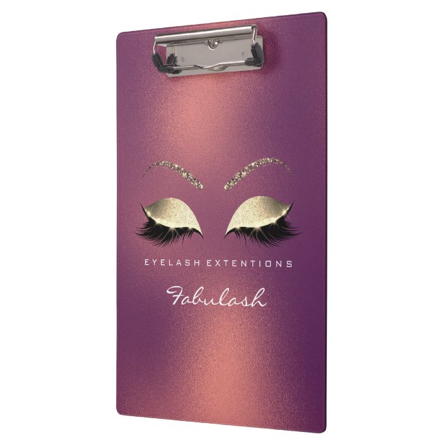 Porte-bloc Maquillage Beauty Studio Lashes Cuivre Bronze Luxe (Gauche)