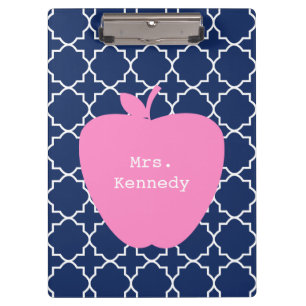 Porte-bloc Marine rose Quatrefoil d'Apple