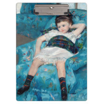 Mary Cassatt - Petite fille dans un fauteuil bleu