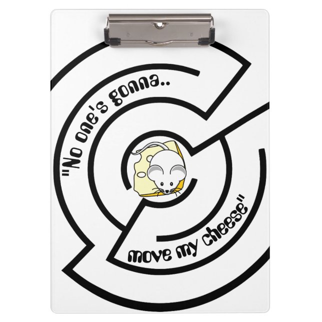 Porte-bloc Maze au fromage à la souris têtu (Devant)