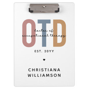 Porte-bloc Médecin de l'ergothérapie sur mesure