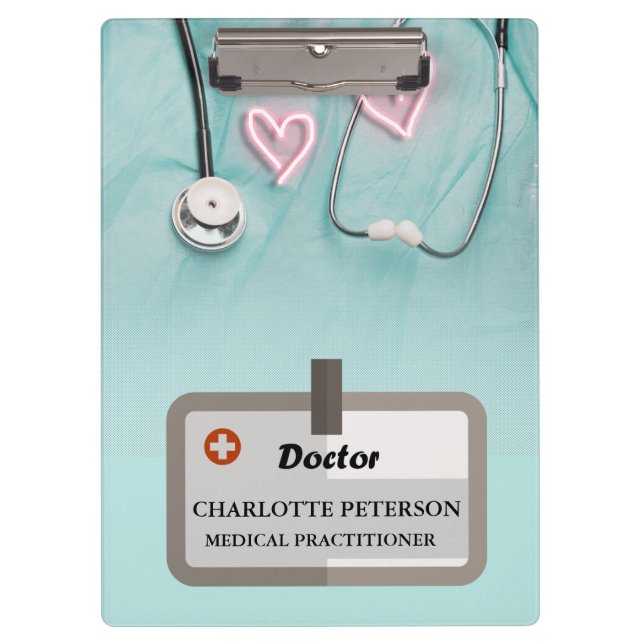 Porte-bloc Médecin stéthoscope Uniforme Médicale (Devant)
