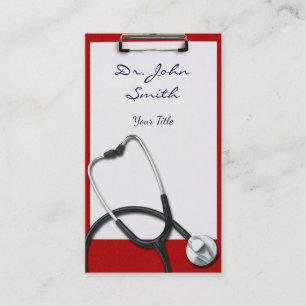Porte - bloc Médicale avec le carte de visite de