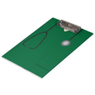 Porte-bloc Médicale Scrubs Infirmière Docteur Dark Green Port