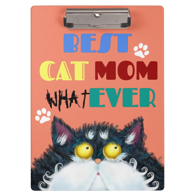 Porte-bloc Meilleur Cat Maman jamais | Amoureux de les chats  (Devant)
