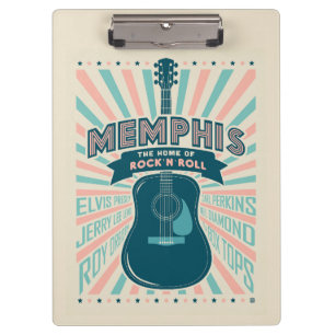 Porte-bloc Memphis, TN : Série de guitares   Rock-N-Roll