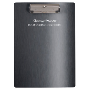Porte-bloc Métal noir de charbon personnalisé