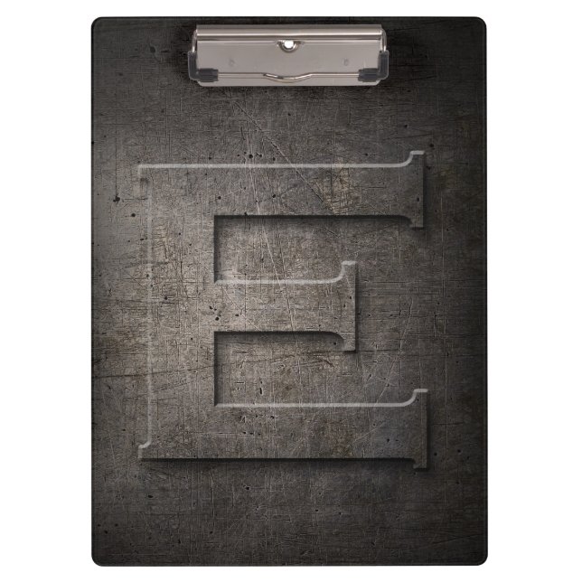 Porte-bloc Metal Rustic E Monogram Porte - bloc (Devant)