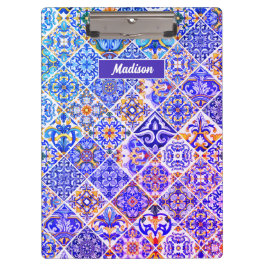 Porte-bloc Mexicaine Sicilienne Méditerranée pourpre carreaux