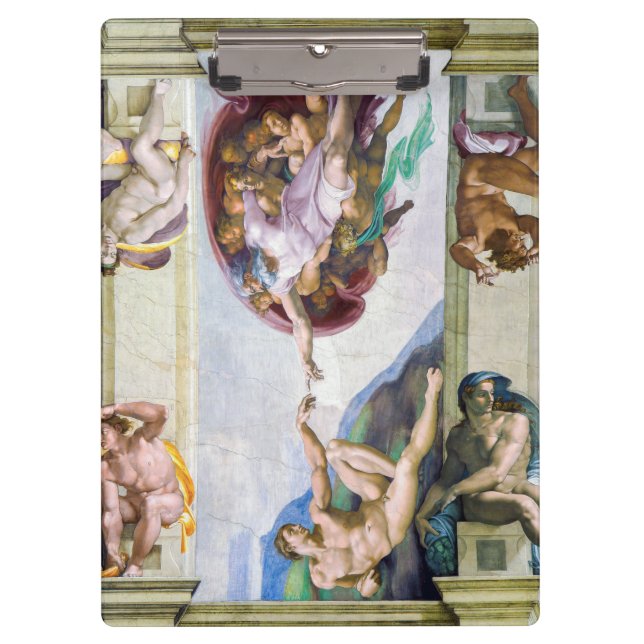 Porte-bloc Michelangelo - Création d'Adam, Chapelle Sixtine (Devant)