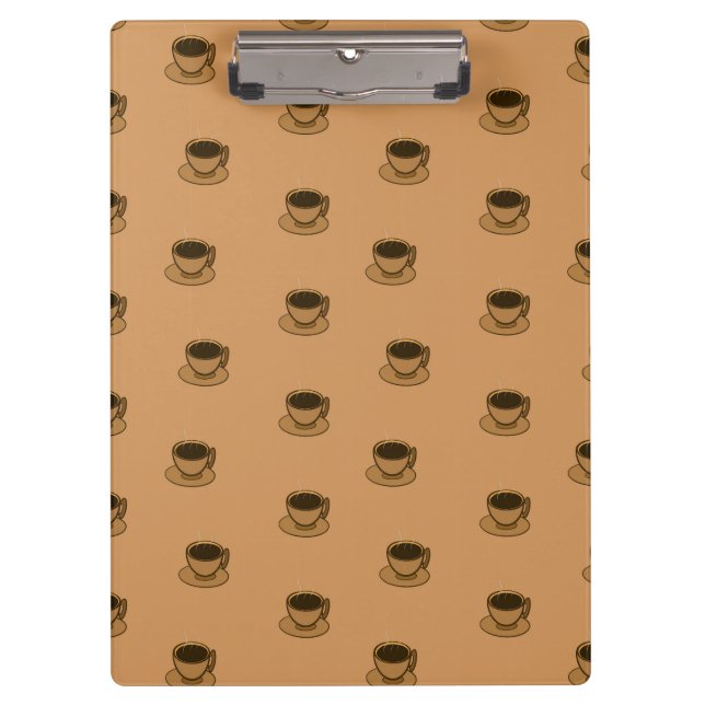 Porte-bloc Mid Century Moderne Brown Cosy Coffee Cup (Devant)