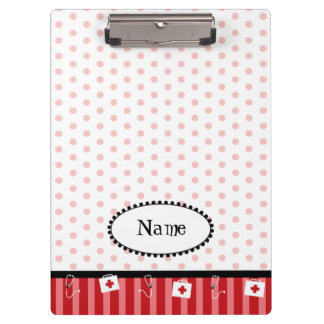 Porte-bloc Mignon, personnalisable, rouge, médical