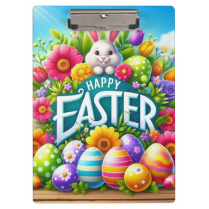 Porte-bloc Mignonne lapin de printemps/Pâques avec oeuf