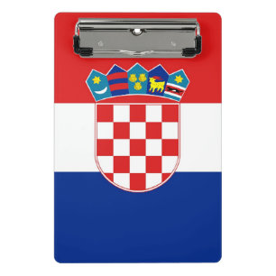 Porte-bloc Mini porte - bloc avec drapeau de Croatie