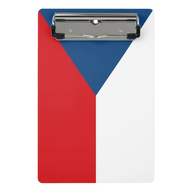 Porte-bloc Mini porte - bloc avec drapeau de la Tchéquie (Devant)