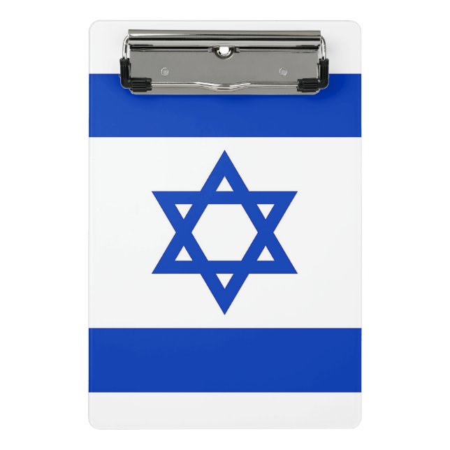 Porte-bloc Mini porte - bloc avec drapeau d'Israël (Devant)