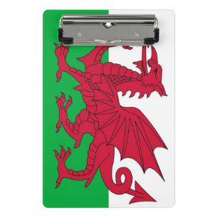 Porte-bloc Mini porte - bloc avec drapeau du Pays de Galles, 