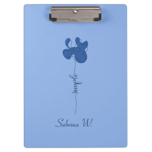 Porte-bloc Minimalisme Clipboard Fleur Simple