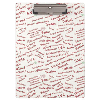 Porte-bloc Minimalist Anatomy Pattern Medical Professional Cl