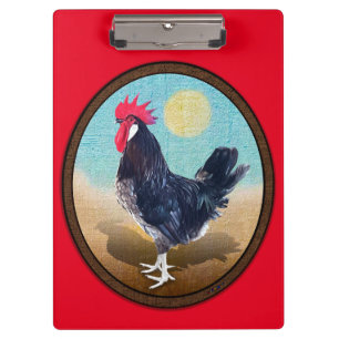 Porte-bloc Minorque Rooster Vintage Oval