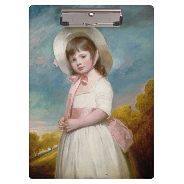 Porte-bloc ~ MISS JULIANA WILLOUGHBY 18thC George Romney ~ (Devant)