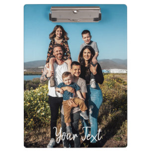 Porte-bloc Modèle de photos personnalisées et de texte person