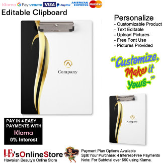 Porte-bloc Modern Minimalist Company Blue White Business