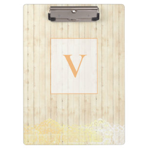 Porte-bloc Moderne Design Monogramme Bois Vintage 2