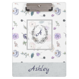 Porte-bloc Moderne élégant Monogramme Motif Ashley